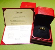Cartier 卡蒂亞 三環戒~玫瑰金、黃K金、鉑金~中號款(寬2.9毫米) 專櫃正品 免運