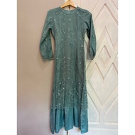 DRESS USED SAGE GREEN