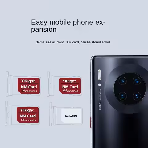 Nano Memory Micro SD Card 64GB 128GB 256GB 90Mb/s NM Ncard Compatible with HUAWEI Mobile Phones Y9a 