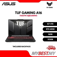 ASUS TUF Gaming A16 FA607N-UQRL888WS (R7-170/ 16GB/ 512GB/ RTX4050/ OPI/ M365)