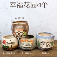 Ceramic Succulent Pot / Flower Pot / Small Pot 多肉花盆 Set of 4 (C031)