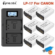 PALO LPE17 LP-E17 LP E17Baery LCD B Charger For Canon EOS RP 250D 200D M3 M5 M6 750D 760D T6i T6s 800D 8000D 77D Kiss X8