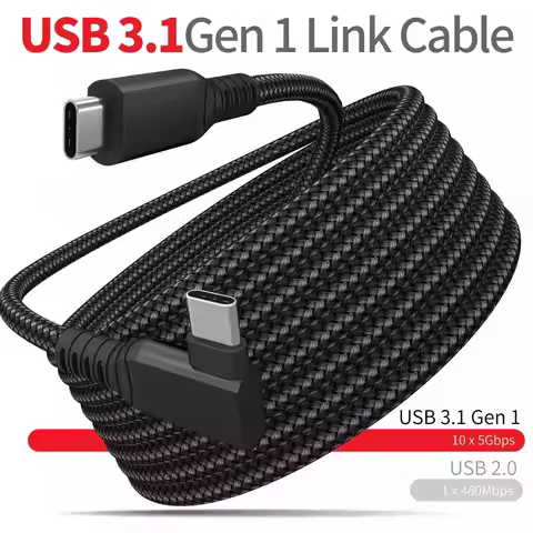 6M 5M Link Cable USB C A To Type C For Meta Oculus Quest 2 Quest2 Accessory Virtual Reality VR Glass