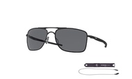 Gauge 8 OO4124 Rectangle Sunglasses for Men + BUNDLE Leash +Designer iWear Care Kit