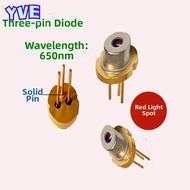 YVE Red Laser Head Diode Module, Lab 650nm 3V 5V DIY High Power Burning Infrared,  Tripod 5mW 7mW 10