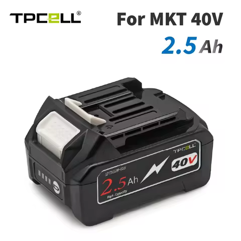 TPCELL 2.5AH For Makita 40V Battery Li-ion Replacement for BL4025 BL4040,for Makita XGT Tools