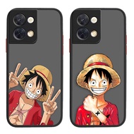 Matte Mobile Phone Cover Skin Feel Shockproof Phone Case Funny Luffy One Piece Cartoon For OPPO Reno Z 2 3 4 5 F SE Pro 5G Reno 5 Pro Plus 6 7 8 Z Pro Plus 4G 5G