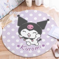 Kuromi Cute Round Carpet Disney Same Style Cartoon Carpet Bedroom Living Room Carpet Thickened Sunsh
