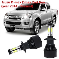 หลอดไฟ Led 4หน้า H 4 6000 K Isuzu Isuzu D - Max Dmax 2nd Gen 2014-ปัจจุบัน2ชิ้น