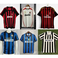 Umbro Retro 06-07 ac Milan 09-10 International 95-97 Juve Home Short Sleeve Football Clothes Soccer 