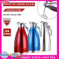 2L Stainless Steel Coffee Pot Vacuum Insulated Thermo Jug