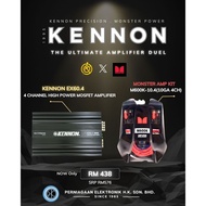 KENNON 4 CHANNEL HIGH POWER MOSFET AMPLIFIER EX60.4 + MONSTER M600K-10.4