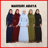 [SALE BAJU RAYA] MAHSURI Abaya + FREE SHAWL | Abaya lace | Jubah lace | Jubah muslimah | Juba ibu me
