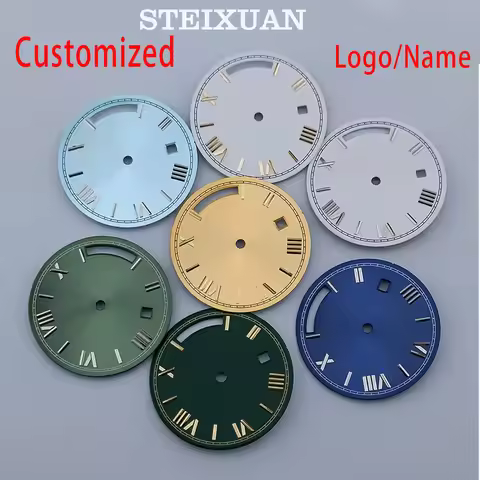 Miyota8285 dial 31mm Custom logo Green luminous Dial watch dial suitable for Miyota8285 movement wat