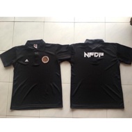 NFDP jersey berkolar fabric microfibre jersey / Baju polo NFDP kolar