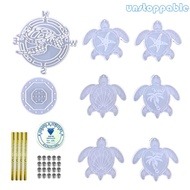 Un* for Turtle Pendant Wall Hanging Curtain Wind Chime Mirror Surface Silicone Mold