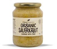 Ceres Organic Sauerkraut Cabbage With Zing In Glass Jar 680g