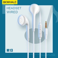 BKWHALE M13 headphones in-ear wired earphone headset OPPO F11 F9 F7 A5s VIVO universal headphones