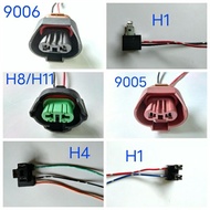 Car Headlight Bulb Socket Adapter Wiring H1 H4 H7 H8 H11