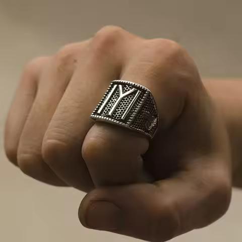 Valily Cool Stainless Steel Ottomans Seal Kayi Ertugrul Ring For Men Jewelry