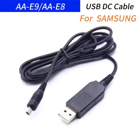 AA-E9 AA-E8 USB DC Cable for Samsung AA-E8 AA-E7 AA-E6A AD44-00101A 00091A VP-DX200(I) VP-DX2050 VP-