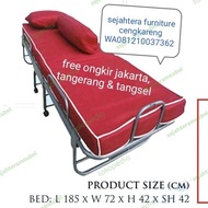 Ranjang Lipat Folding Bed Kasur Lipat Foldingbed Ranjang Besi Single