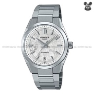 CASIO EFK-100D-7A Men's Analog Watch EDIFICE Textured Dial Date Automatic 39mm SS Bracelet White *Or