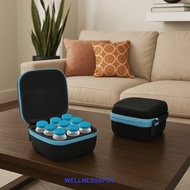 WELLNESSSPOT 9 Vials Storage Case, Waterproof Large Capacity Insulin Organizer, Durable EVA Wear-res