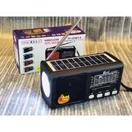 Rechargeable Solar AM/FM Bluetooth Radio with USB/SD/TF MP3 Player FP-255BT