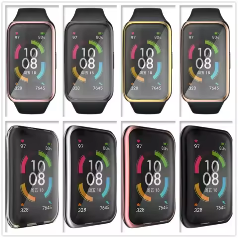For Band 7 Watch for CASE Soft TPU Protective Cover for Huawei Band 7 Full Screen Protector Cases Fr