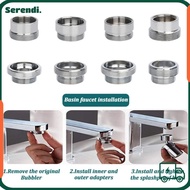 SERENDI Water Filter Adapter, With Washer Metal Faucet Adapter Set,  18/20/22/24mm To 22mm Faucet Co