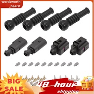 Male Female Connector Sensor Plug Adapter Plug Clip Kit 1J0973702 1J0973802 6N0906102