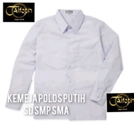 CODE F15B School UniformPlain White Long Shirt TKSDSMPSMACOLLEGEWORK