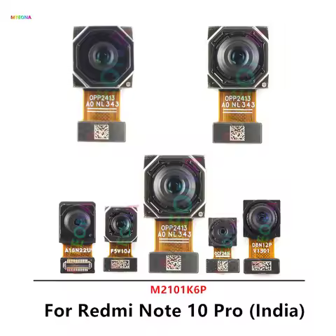 Front Rear Camera For Xiaomi Redmi Note 10 Pro (India) M2101K6P Frontal Selfie Facing Main Back Wide