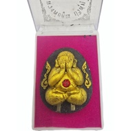 火焰必打  背面招财吸财蜘蛛   Phra Pidta Roon Koon Negen Khun Thong.  Phra  Pidta+ Lucky Spider   Wat Banrai👉附有原装