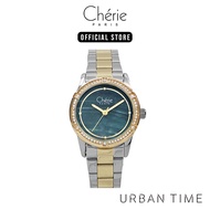 Cherie Paris Eloise Two-tone Stainless Steel Mesh Bracelet Analog Watch CHR-2227-IPTT