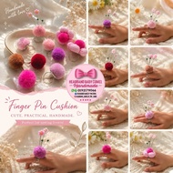 finger pin cushion tempat letak jarum pin cushion bantal jarum peniti