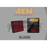 AEM DRYFLOW AIR FILTER 28-20387 08-ON Land Cruiser/LX570 5.7L, ‘08-’12 LandCruiser/Tundra/Sequoia
