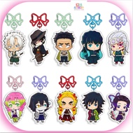 Bow Q Version Keychain Anime Kokushibou Kibutsuji Muzan Akaza Kaigaku Acrylic Keychain Backpack Pend