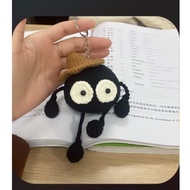 Handmade wool soot keychain