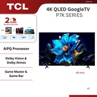[Model 2025] TCL QLED Smart Google TV 50" 55" 65" 75" AiPQ Processor 50P7K / 65P7K / Dolby Vision·At