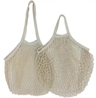 Tas Belanja Jaring Katun Tas Jaring Tas Pantai Reusable Bag Cotton Mesh Bag Net Bag Grocery Bag Fish