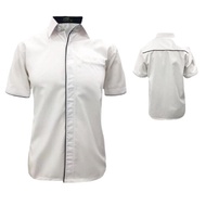 Baju Korporat Putih Perempuan & Lelaki SULAM NAMA + LOGO Kemeja FC-803H / FC-903H / FC-1003H