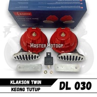 ONS KAZITO double snail horn plus ONS relay - A003 12V red YW - A003 TWIN HORN DL 030