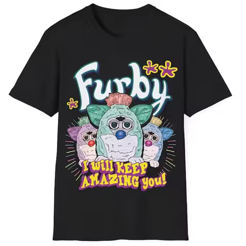 Twilight Furby Caius Volturi New Moon Breaking Dawn Classic Cotton T-Shirt Cartoon Printing Graphic 