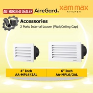 AireGard Accessories - 4" AA-MPL4/2AL / 6" AA-MPL6/2AL - Aluminium 2 Port Hose Duct Cover Multi-Port