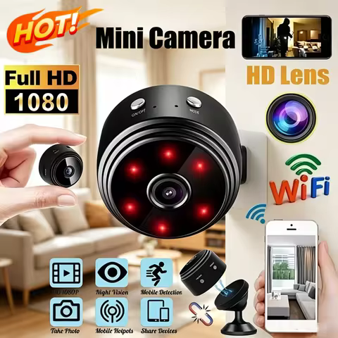 Mini A9 Wifi 1080p HD Security Camera Wireless Monitoring Security Protection Remote Surveillance Ca