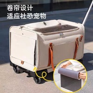 🏻 🏻      Pet Trolley Case Large Capacity Cat Bag Travel Portable Breathable Cat Cage Cat Luggage Dog