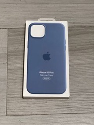 原裝iPhone 15 Plus Silicone Case 藍色全新未開