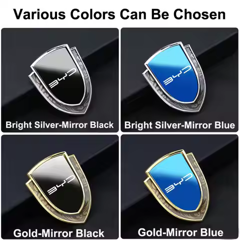 Car Sticker Emblems Side Shield Car Styling Logo Badge Auto Body Sticker For BYD Song Qin Han EV Tan